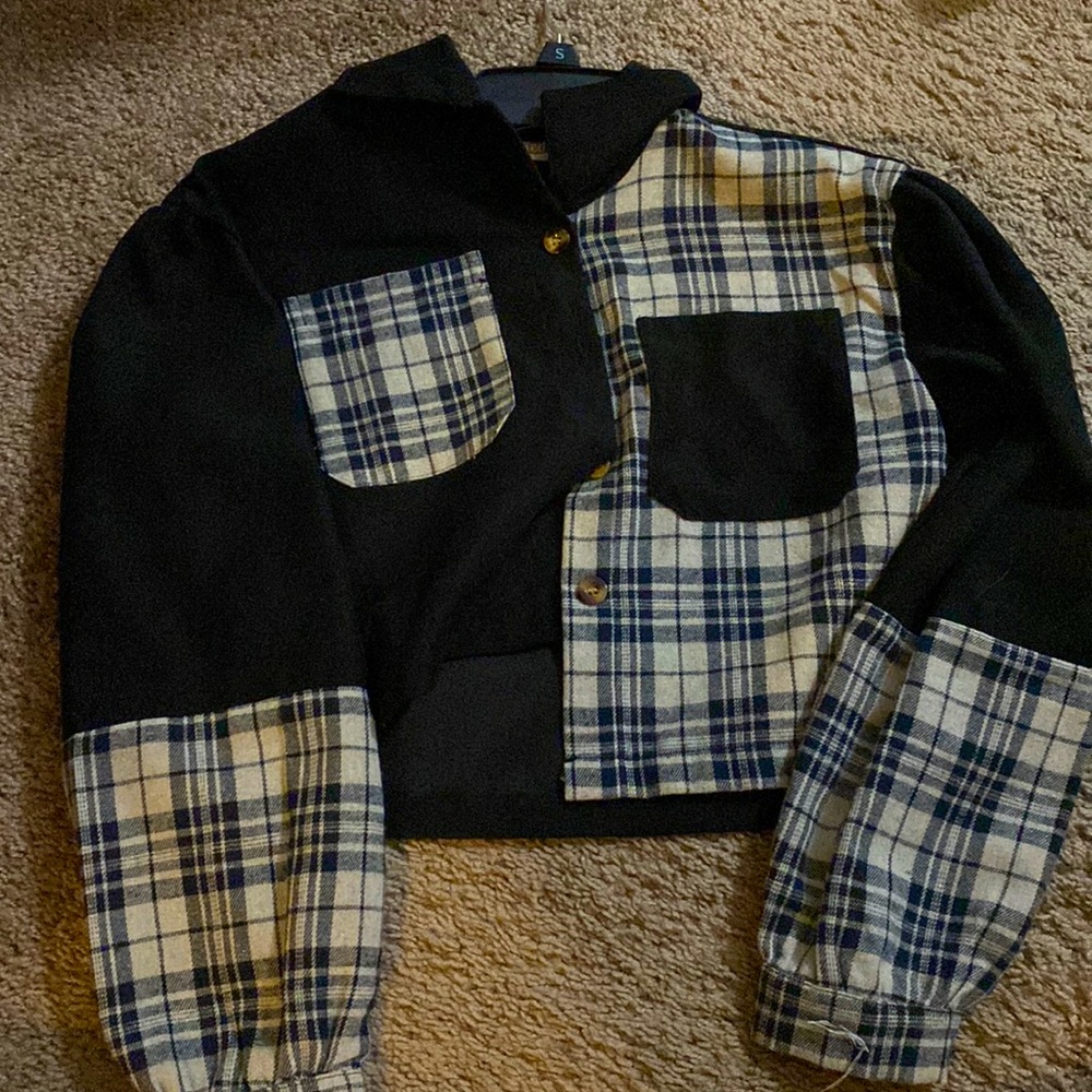 Button down crop top